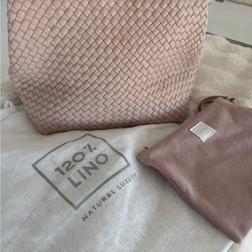 120% Lino Blush Woven Women's Backpack